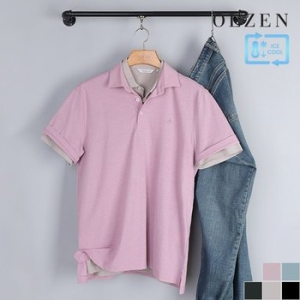 올젠 TT1309빨강  기능성 고급쿨론원단소재 남녀공용 반팔 라운드넥티셔츠