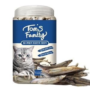톰스패밀리 동결건조간식 캣 트릿 열빙어 80g