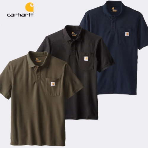 칼하트 반팔폴로티 Carhartt K570 워크웨어 카라티 헤더그레이