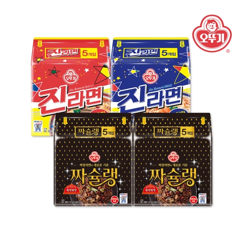 오뚜기  진라면매운맛20개 + 열라면10개 + 짜슐랭10개