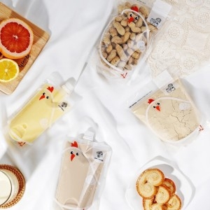 생활을그리다  이유식 육수 저장팩 투명 스파우트 파우치 50매 대형 안전한 냉동 특허기술