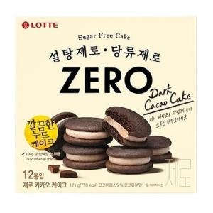 롯데제과  제로 카카오 케이크 171g