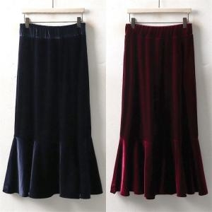 위쉬몰 IN 인어벨벳스커트 3876H011  빅사이즈