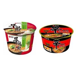 농심  무파마큰사발6개 + 신라면블랙큰사발6개