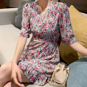 블루모드 7부소매 플라워 원피스 DJJ0001 14741434