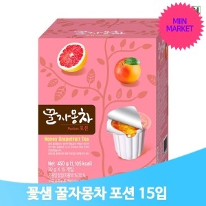 고려  간식 자몽 꿀차 15개 과육 허니 드레싱 음료 에이드 디저트 식당 후식 마트