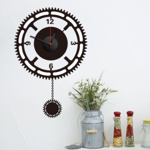 모나코올리브  아이랑스티커 홈데코 벽시계 엔틱톱니 S822