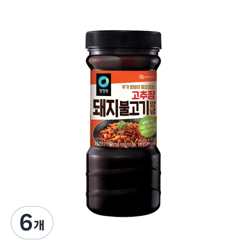 청정원 고추장 돼지불고기 양념 840g