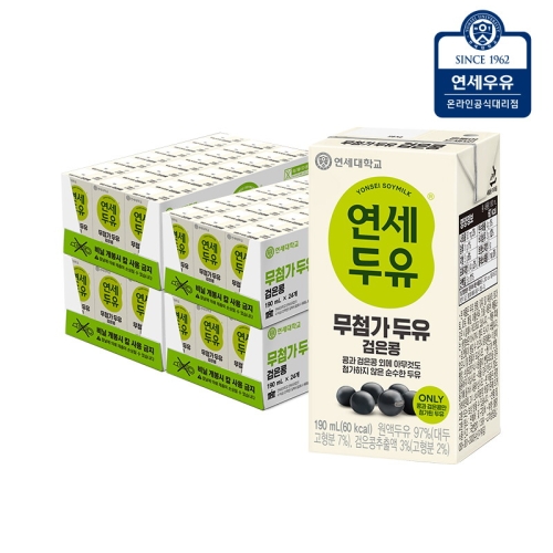 연세두유 무첨가 검은콩 두유 96팩