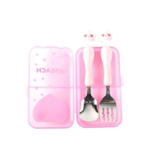 키즈키즈 카카오블럭스푼포크케이스세트 어피치 3022