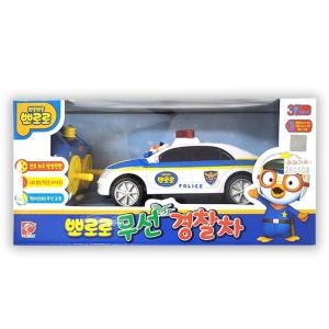 미니멈 뽀로로 무선 경찰차 RC카 조종리모콘 건전지 별도구매 직진 후진 좌회전 우회전 가능 리얼한 라이트기능