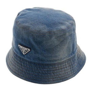 프라다 데님 삼각로고 버킷햇_2HC137 12K1 F0V3N