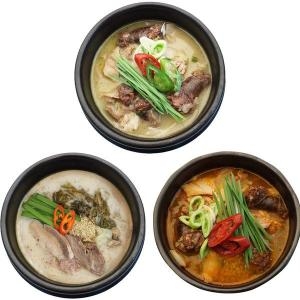 미트타임  시래기돼지국밥+전통순댓국+얼큰순댓국 키트 총3팩 /조리후 640g