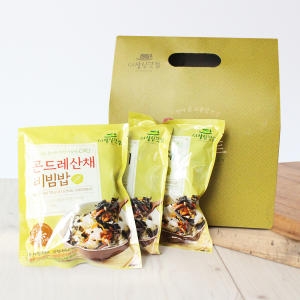 친환경팔도  간편 비빔밥 나물 세트  무청시래기/곤드래/산채비빔