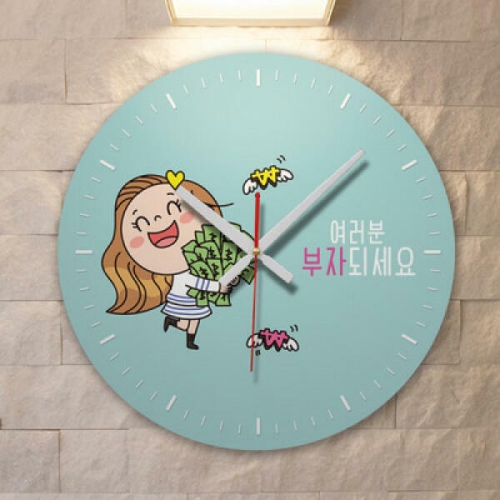 꾸밈  cd410-부자되세요_인테리어벽시계