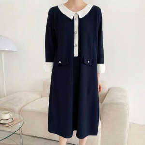 아이우먼 프리오카라진주원피스 BSG879M304 빅사이즈 사이즈에서 자유로운 그녀