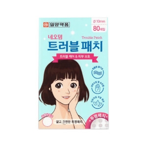 일양약품 네오덤 트러블패치 투명 80매입 5개 여드름패치 밴드