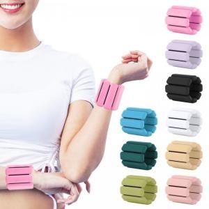 RT  모래주머니 손목 발목 중량밴드 1쌍 WDF01 핑크 500g W9C1693