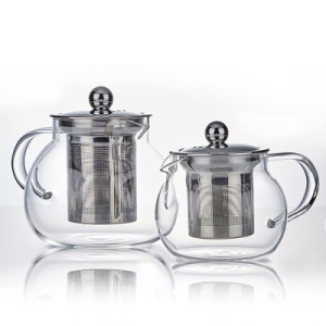 오리스타 올리브 유리 티포트 2종 스텐필터 티팟