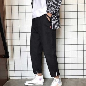 W863D13  대학생 새학기 미팅 패션 바지 소개팅 면팬츠 스타일