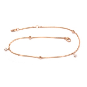 비앤비골드  14K 골드볼 큐빅 딸랑이 체인 발찌 JNA38075 트렌디 감성의 스마트한 쇼핑공간