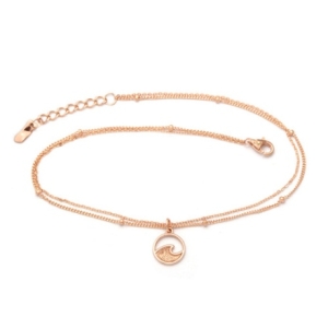 비앤비골드  14K 웨이브 원형 딸랑이 체인 발찌 JNA38074 트렌디 감성의 스마트한 쇼핑공간