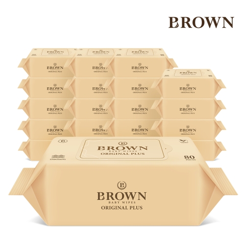 브라운 오리지널 플러스 물티슈 리필형 80매