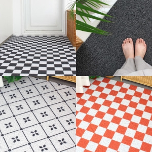 클린업  패턴 코일 현관매트 베란다 발코니 현관용 매트 바닥 롤 DIY 매트 폭60cm 1cm