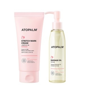 아토팜 매터니티 케어 스트레치 마크 크림 150ml + 마사지 오일 120ml