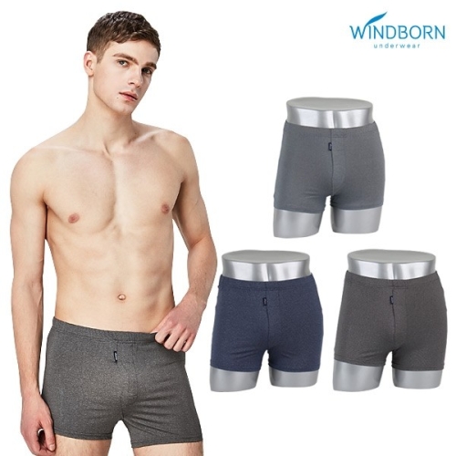 윈드본 by  남성 인견 솔리드 트렁크 3매세트_