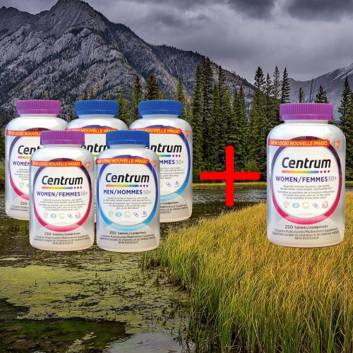 센트룸 실버 포 맨 50+ 250정 + 실버 포 우먼 250정 세트