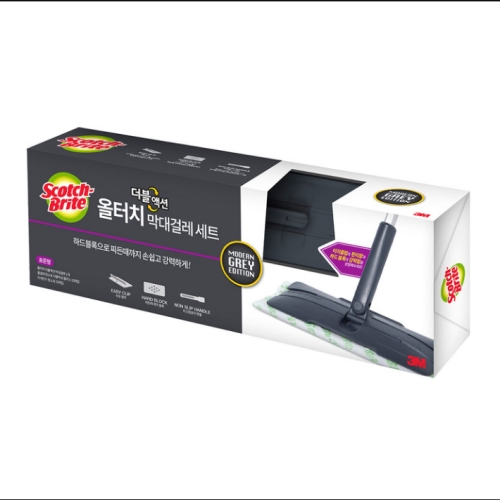 3M 스카치브라이트 더블액션 청소걸레세트 핸들청소포44매 코스트코