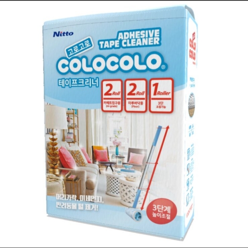 니톰스코리아 고로고로 테이프 클리너 세트 본체+리필4롤