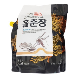 대한제분 쿡스 홀춘장 3kg/대용량 업소용 중식재료