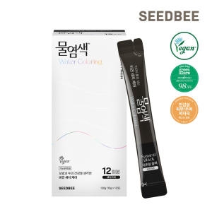씨드비 물염색 12회분 내추럴블랙 대용량 리필
