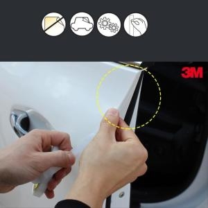 3M  자동차 문짝 테두리 흠집 문콕방지 투명 보호필름 차문 기스 찍힘 스크레치 긁힘 모서리 패드 충돌 차량