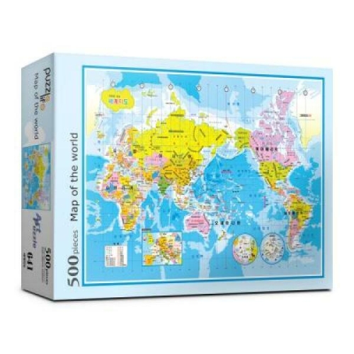 직소퍼즐 500조각 세계지도-한글  PL64