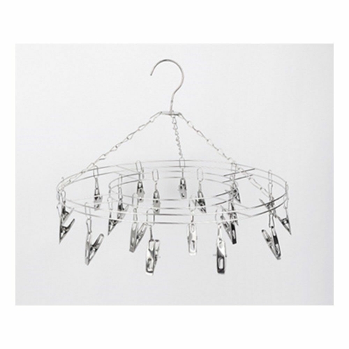 스텐레스  걸이형 빨래집게 20P 원형 빨래건조대