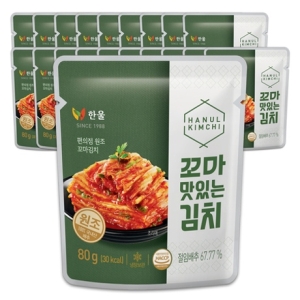 한울  꼬마맛 80gx20봉 여행용 편의점 국산 소포장김치