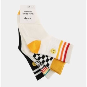 슈펜키즈 SH04 키즈 체크 스포츠 양말 4족세트 HPKL8DA01U HPKL8DA0
