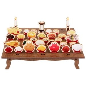 영공방  미니 제사 상차림 CM265 /공작세트/공예세트/만들기세트/제사상차림/미니어처/모형/제사상모형/상