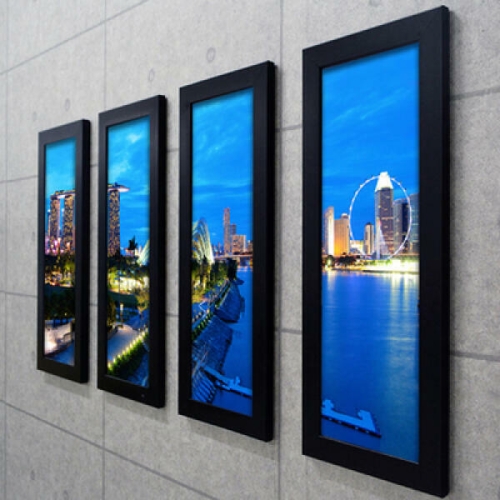 꾸밈  아트박스 CY834-싱가포르 플라이어 야경_액자세트