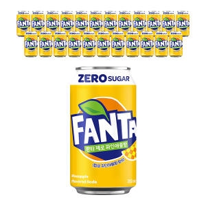 코카콜라음료 환타 제로 파인애플향 350ml