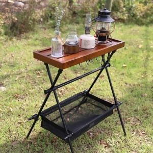 티캠핑  몬테라 이음행어 원목 선반 상판