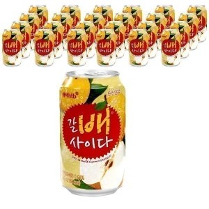 해태음료 갈아만든 배 사이다 355ml