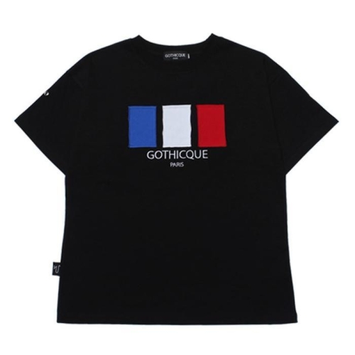 고디크 France patchwork t-shirt  G7SA03U89