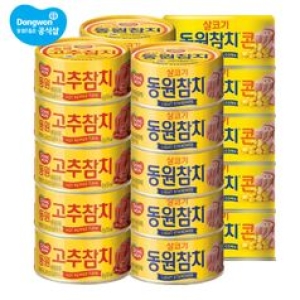 동원F&B  라이트 스탠다드 참치 85g 10개 + 고추 참치 85g 10개