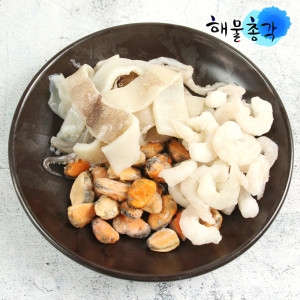 해물총각  해물모듬 새우 홍합살 오징어 해물라면 짬뽕 파스타 해물파전용 400gx2팩