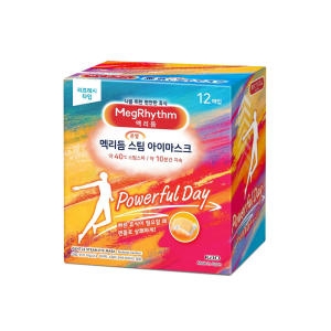 메구리즘 멕리듬 스팀 아이마스크 리프레시타입 12매입 파워냅 온열 안대 시트 수면안대