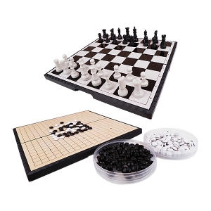 도매짱  휴대용 자석 체스 바둑 2종 미니 바둑판 체스판